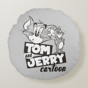 Tom en Jerry   Tom en Jerry Cartoon Rond Kussen
