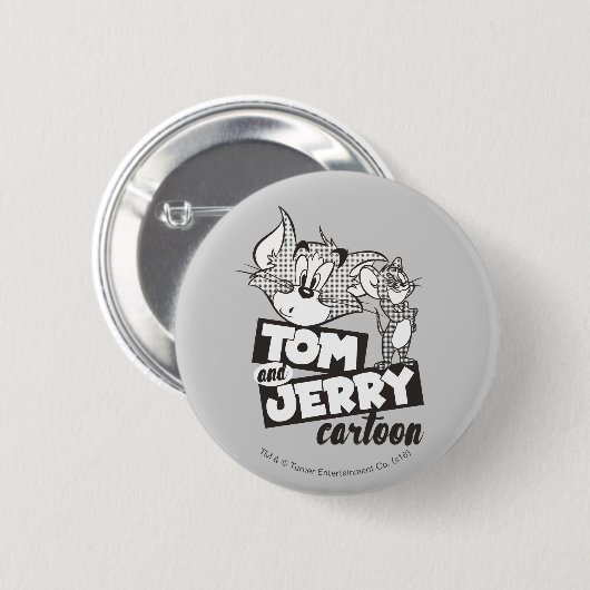 Tom en Jerry | Tom en Jerry Cartoon Ronde Button 5,7 Cm (Voorkant /achterkant)