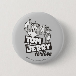 Tom en Jerry Tom en Jerry Cartoon Ronde Button 5,7 Cm