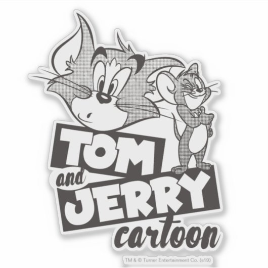 Tom en Jerry | Tom en Jerry Cartoon Sticker (Voorkant)