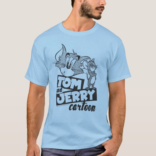 Tom en Jerry | Tom en Jerry Cartoon T-shirt (Voorkant)