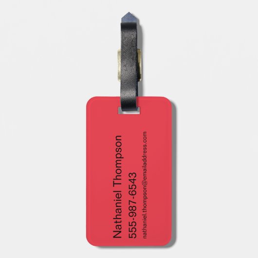 Tom en Jerry | Tom en Jerry Laughing Bagagelabel (Achterkant verticaal)