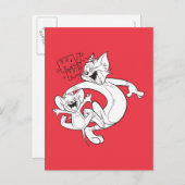 Tom en Jerry | Tom en Jerry Laughing Briefkaart (Voorkant / Achterkant)