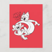 Tom en Jerry | Tom en Jerry Laughing Briefkaart (Voorkant)