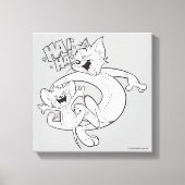Tom en Jerry | Tom en Jerry Laughing Canvas Afdruk (Voorkant)