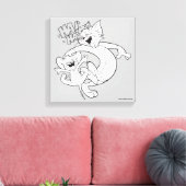 Tom en Jerry | Tom en Jerry Laughing Canvas Afdruk (Insitu (Woonkamer))