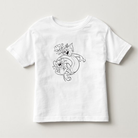 Tom en Jerry | Tom en Jerry Laughing Kinder Shirts (Voorkant)