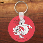 Tom en Jerry | Tom en Jerry Laughing Sleutelhanger (Voorkant)