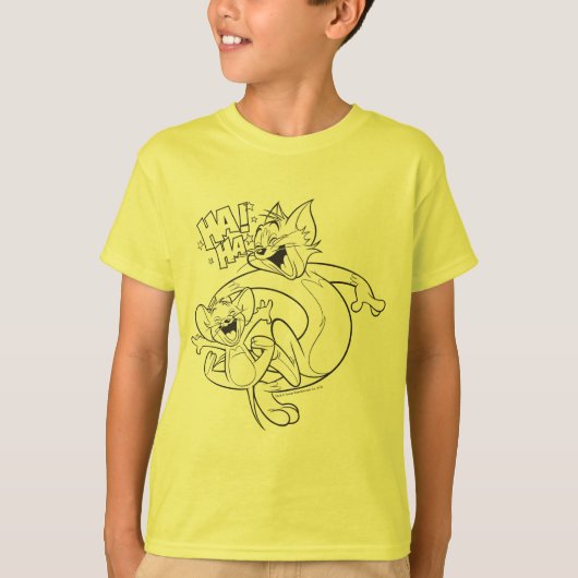 Tom en Jerry | Tom en Jerry Laughing T-shirt (Voorkant)