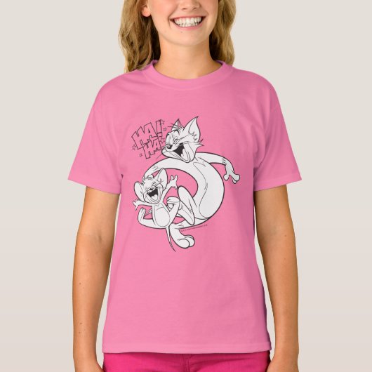 Tom en Jerry | Tom en Jerry Laughing T-shirt (Voorkant)