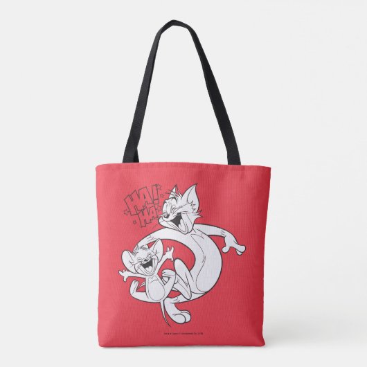 Tom en Jerry | Tom en Jerry Laughing Tote Bag (Achterkant)
