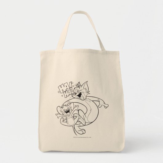 Tom en Jerry | Tom en Jerry Laughing Tote Bag (Voorkant)