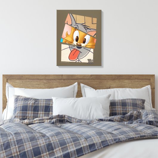 Tom en Jerry | Tom en Jerry Mashup Canvas Afdruk (Insitu (Slaapkamer))