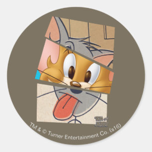 Tom en Jerry Tom en Jerry Mashup Ronde Sticker