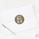 Tom en Jerry | Tom en Jerry Mashup Ronde Sticker (Envelop)