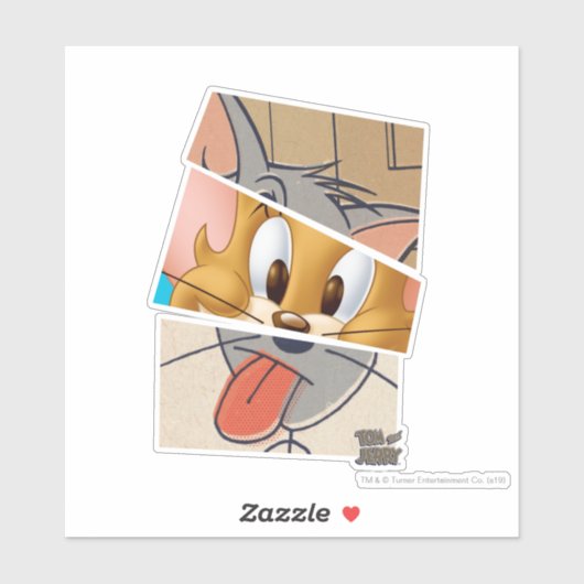 Tom en Jerry | Tom en Jerry Mashup Sticker (Vel)