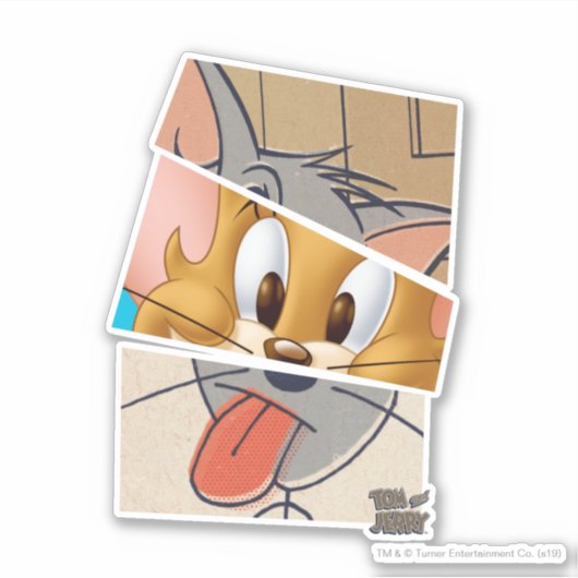 Tom en Jerry | Tom en Jerry Mashup Sticker (Voorkant)