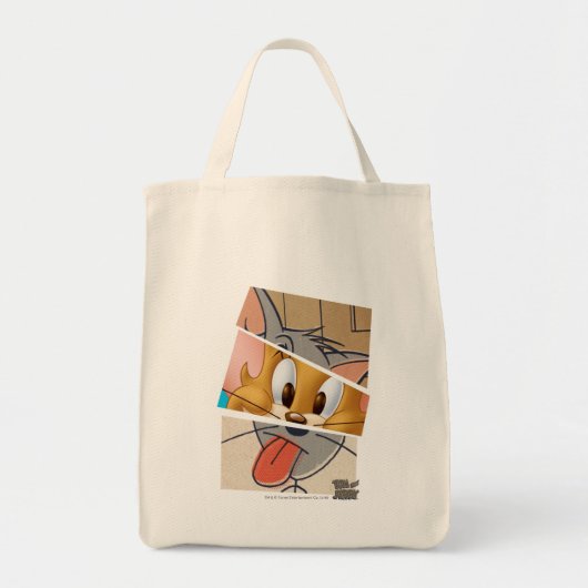 Tom en Jerry | Tom en Jerry Mashup Tote Bag (Voorkant)