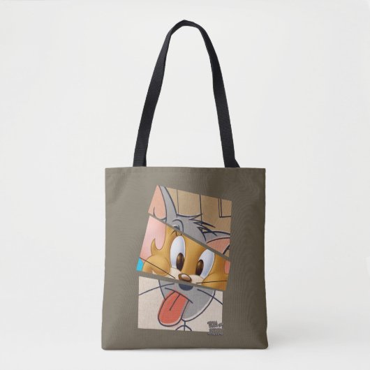 Tom en Jerry | Tom en Jerry Mashup Tote Bag (Voorkant)