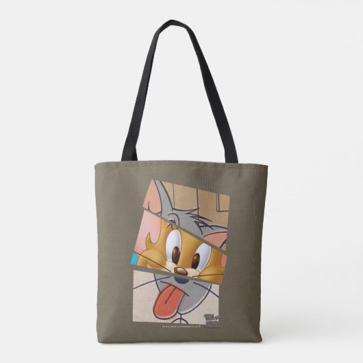Tom en Jerry | Tom en Jerry Mashup Tote Bag (Achterkant)