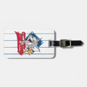 Tom en Jerry | Tom en Jerry op Baseball Diamond Bagagelabel (Voorkant horizontaal)