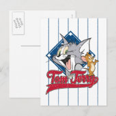 Tom en Jerry | Tom en Jerry op Baseball Diamond Briefkaart (Voorkant / Achterkant)