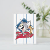 Tom en Jerry | Tom en Jerry op Baseball Diamond Briefkaart (Staand voorkant)