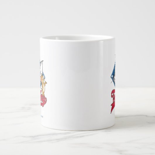 Tom en Jerry | Tom en Jerry op Baseball Diamond Grote Koffiekop (Voorkant)