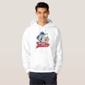 Tom en Jerry | Tom en Jerry op Baseball Diamond Hoodie (Voorkant volledig)