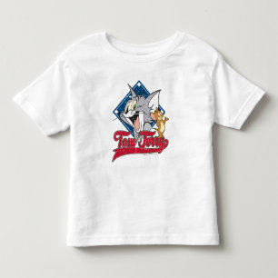 Tom en Jerry Tom en Jerry op Baseball Diamond Kinder Shirts
