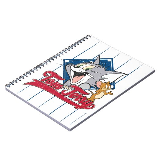 Tom en Jerry | Tom en Jerry op Baseball Diamond Notitieboek (Linkerzijde)