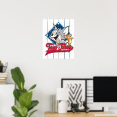 Tom en Jerry | Tom en Jerry op Baseball Diamond Poster (Thuiskantoor)