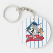 Tom en Jerry | Tom en Jerry op Baseball Diamond Sleutelhanger (Voorkant)