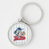 Tom en Jerry | Tom en Jerry op Baseball Diamond Sleutelhanger (Voorkant)