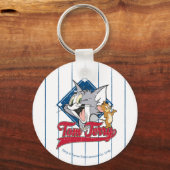 Tom en Jerry | Tom en Jerry op Baseball Diamond Sleutelhanger (Voorkant)