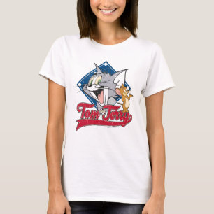 Tom en Jerry Tom en Jerry op Baseball Diamond T-shirt