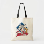 Tom en Jerry | Tom en Jerry op Baseball Diamond Tote Bag (Voorkant)