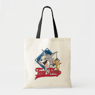 Tom en Jerry Tom en Jerry op Baseball Diamond Tote Bag