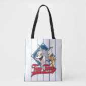 Tom en Jerry | Tom en Jerry op Baseball Diamond Tote Bag (Voorkant)