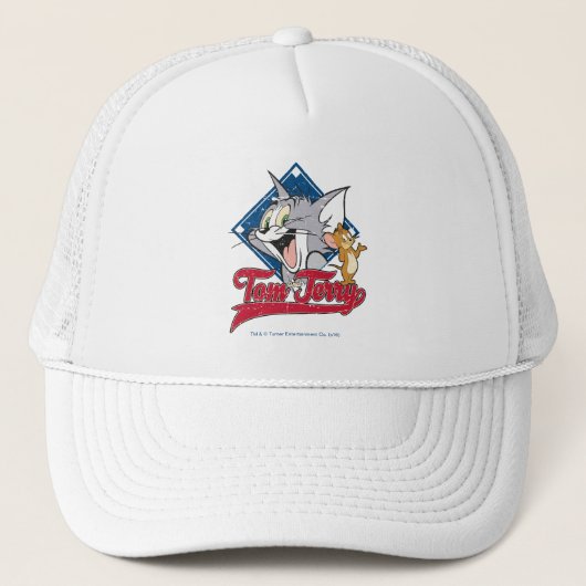 Tom en Jerry | Tom en Jerry op Baseball Diamond Trucker Pet (Voorkant)