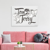 Tom en Jerry | Tom en Jerry View Sweet Canvas Afdruk (Insitu (Woonkamer))