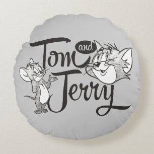 Tom en Jerry   Tom en Jerry View Sweet Rond Kussen