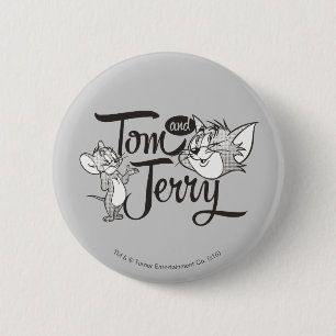 Tom en Jerry Tom en Jerry View Sweet Ronde Button 5,7 Cm