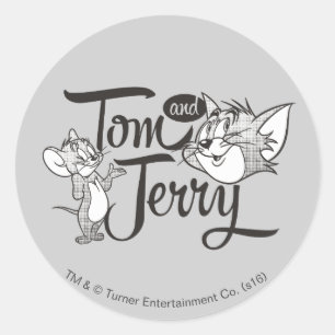 Tom en Jerry Tom en Jerry View Sweet Ronde Sticker