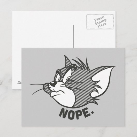 Tom en Jerry | Tom Says Nope Briefkaart (Voorkant / Achterkant)