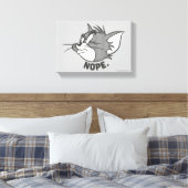 Tom en Jerry | Tom Says Nope Canvas Afdruk (Insitu (Slaapkamer))