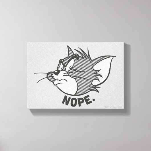 Tom en Jerry | Tom Says Nope Canvas Afdruk (Voorkant)