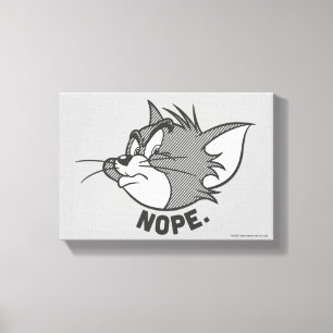 Tom en Jerry   Tom Says Nope Canvas Afdruk