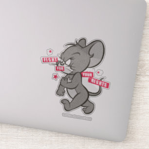 Tom en Jerry Tough Mouse 3 Sticker