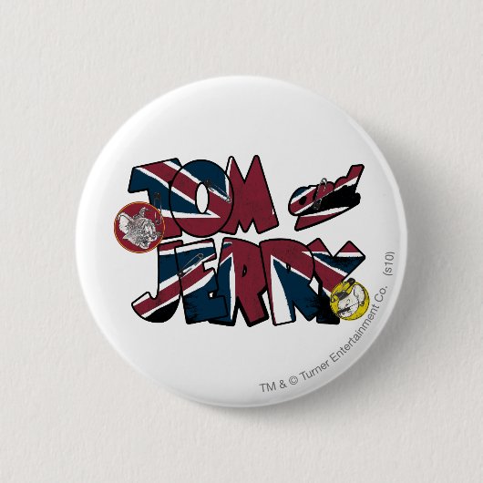 Tom en Jerry UK Overload 2 Ronde Button 5,7 Cm (Voorkant)